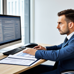Tax Overpayment**

"A professional accountant in a modern office, reviewing tax documents and looking concerned at a computer screen, fully clothed, appropriate attire, safe for work, perfect anatomy, natural proportions, professional photography, high quality, family-friendly."

**