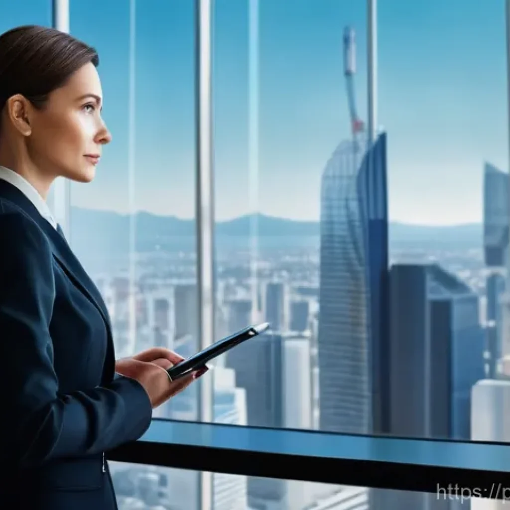 법무사 경력직 이직 준비 과정 - **Prompt 1: Contemplation of a Modern Legal Future**
    A mature, thoughtful lawyer, female, in her...