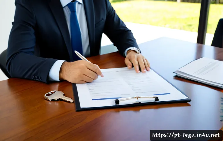법무사로서 부동산 거래 사례 - Photorealistic Brazilian real estate legal consultation, experienced legal professional in a neat mo...